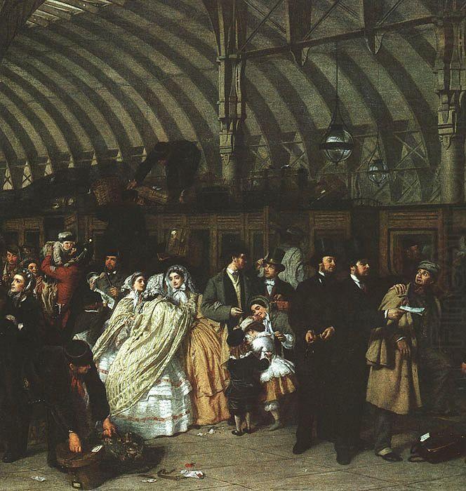 William Powell  Frith The Railway Station china oil painting image